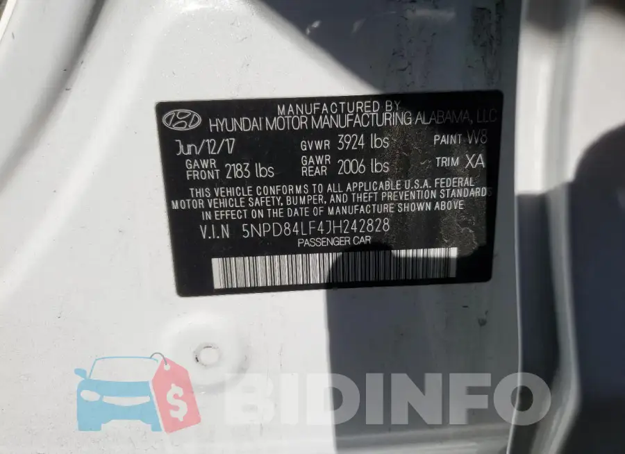 5NPD84LF4JH242828 Photo# 13