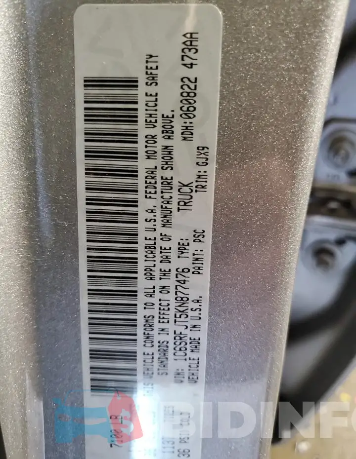 1C6SRFJT5KN877476 Photo# 12
