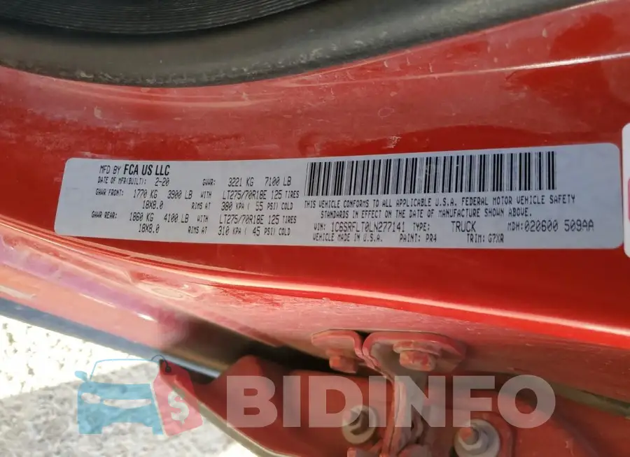 1C6SRFLT0LN277141 Photo# 13