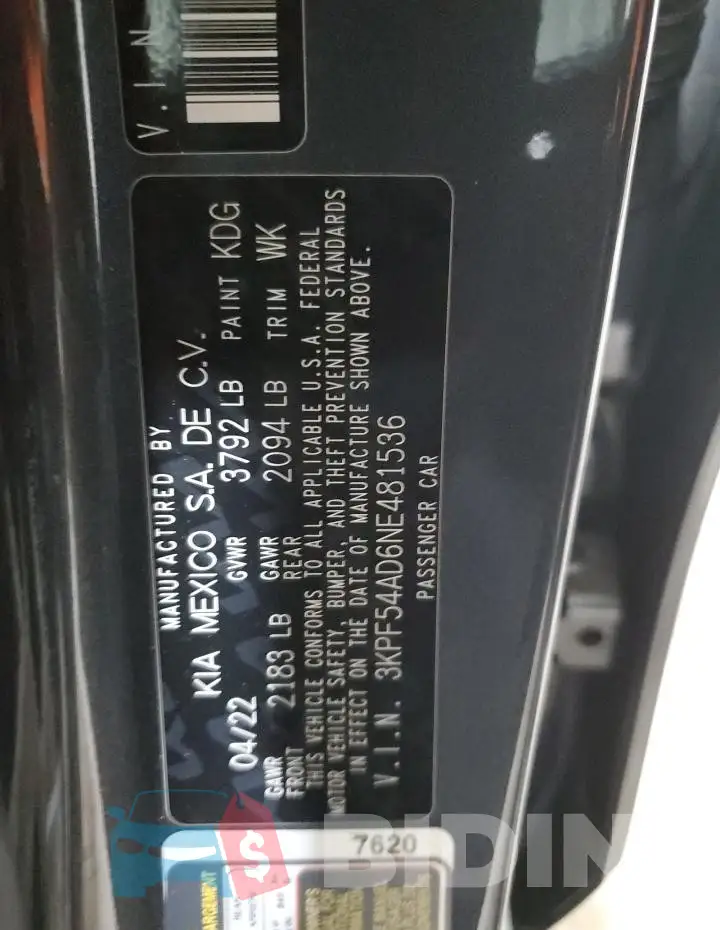 3KPF54AD6NE481536 Photo# 13