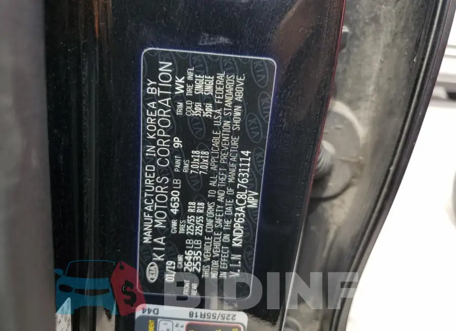 KNDP63AC8L7631114 Photo# 13
