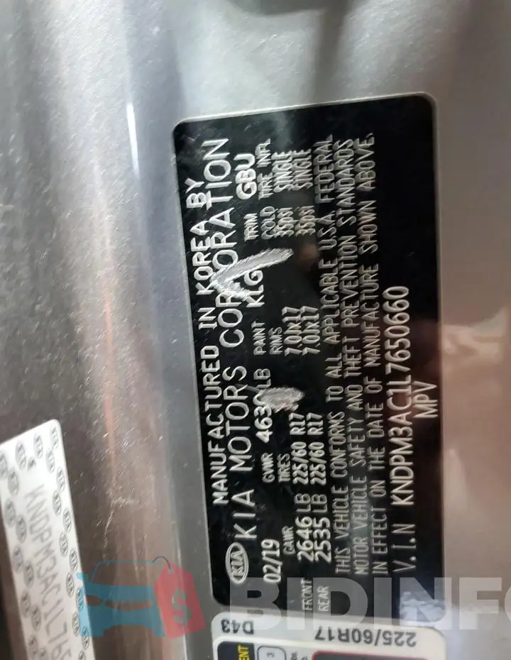 KNDPM3AC1L7650660 Photo# 13