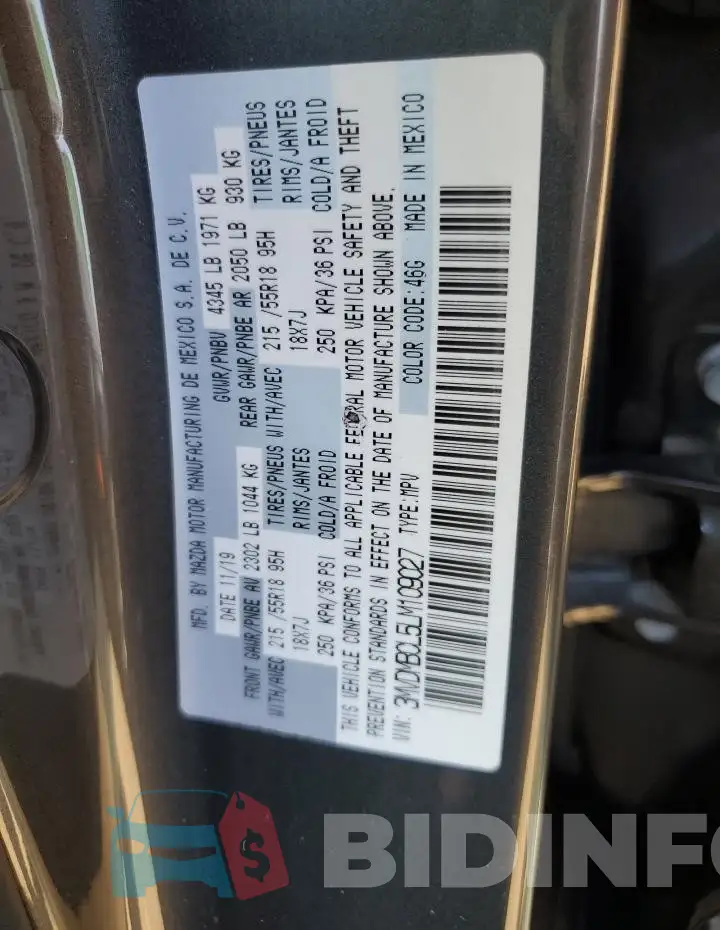 3MVDMBCL5LM109027 Photo# 13