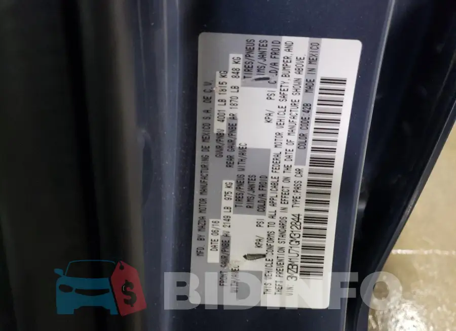 3MZBM1U71GM312844 Photo# 12