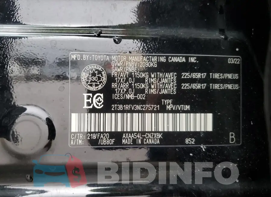 2T3B1RFV3NC275721 Photo# 14