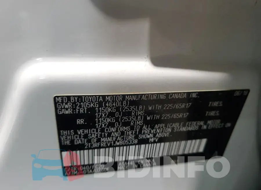 2T3RFREV1JW805338 Photo# 13