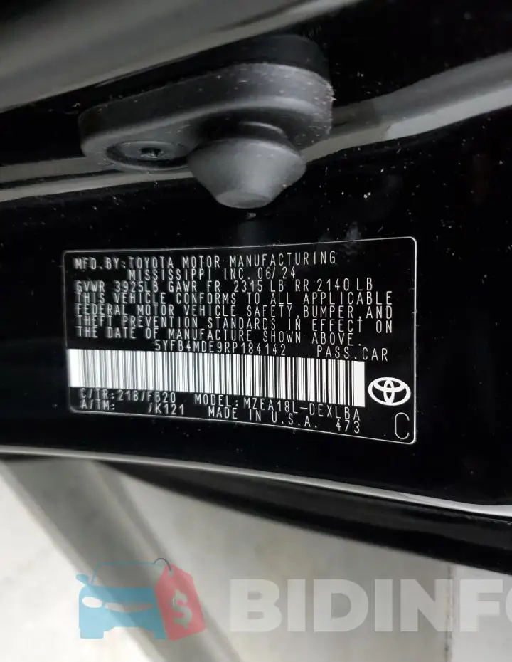 5YFB4MDE9RP184142 Photo# 13