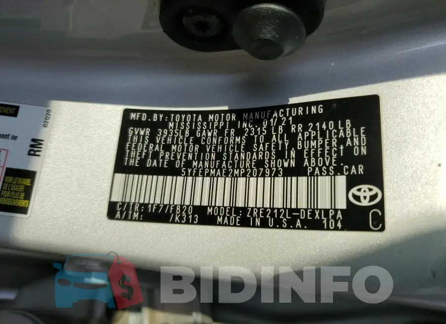 5YFEPMAE2MP207973 Photo# 12