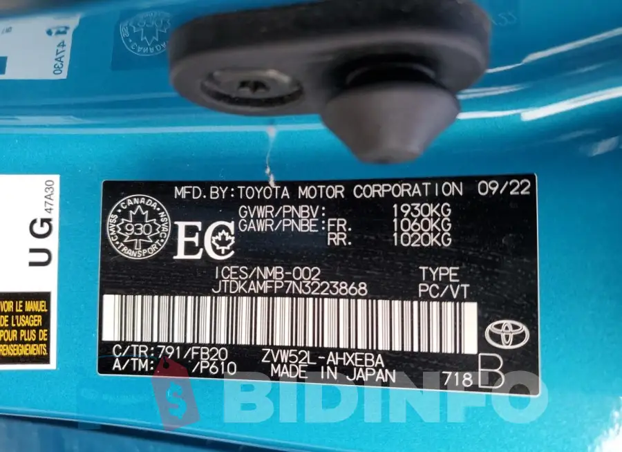 JTDKAMFP7N3223868 Photo# 12