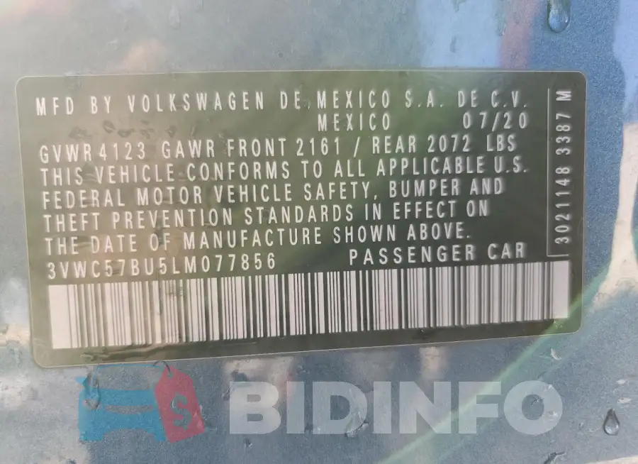 3VWC57BU5LM077856 Photo# 12