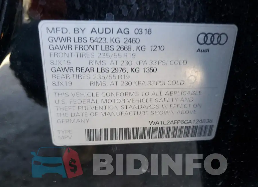 WA1L2AFP6GA124838 Photo# 13
