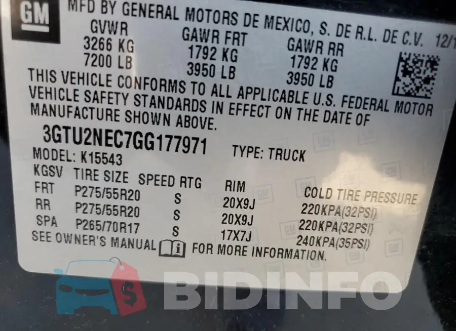 3GTU2NEC7GG177971 Photo# 12