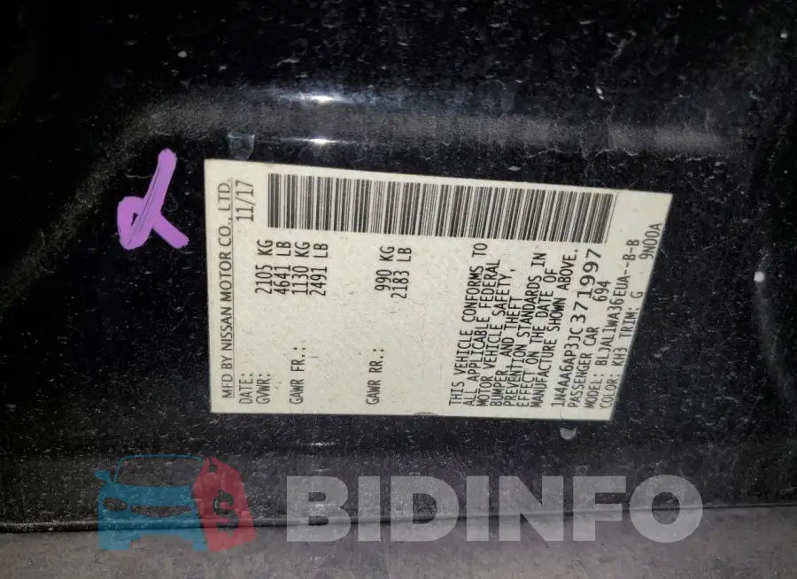1N4AA6AP3JC371997 Photo# 12