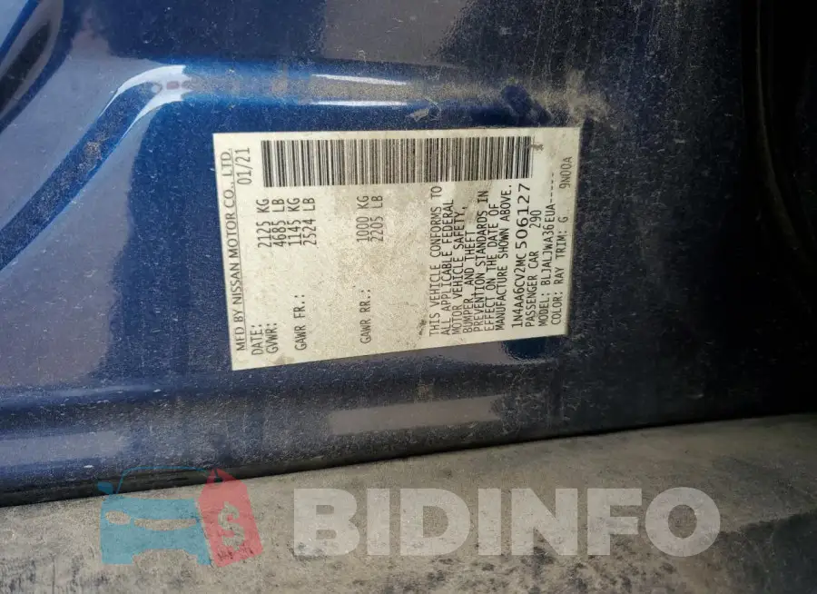 1N4AA6CV2MC506127 Photo# 12