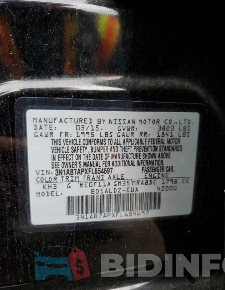 3N1AB7APXFL654697 Photo# 12