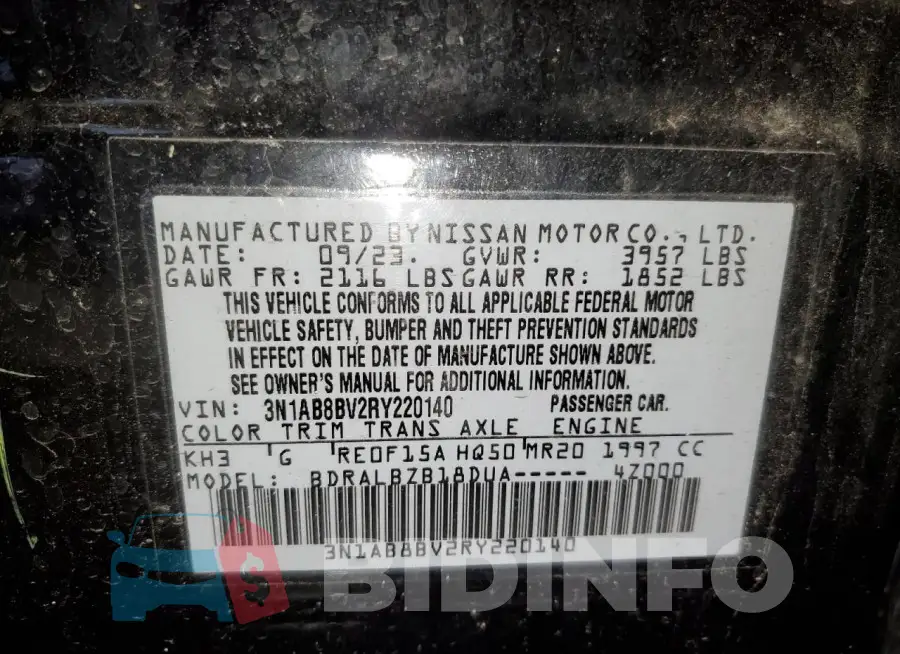3N1AB8BV2RY220140 Photo# 12