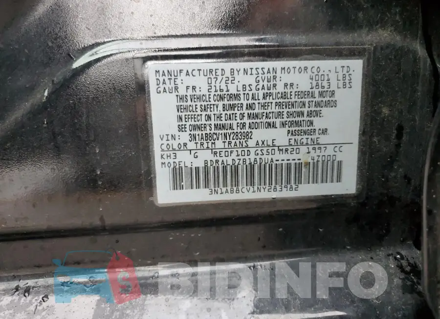 3N1AB8CV1NY283982 Photo# 13