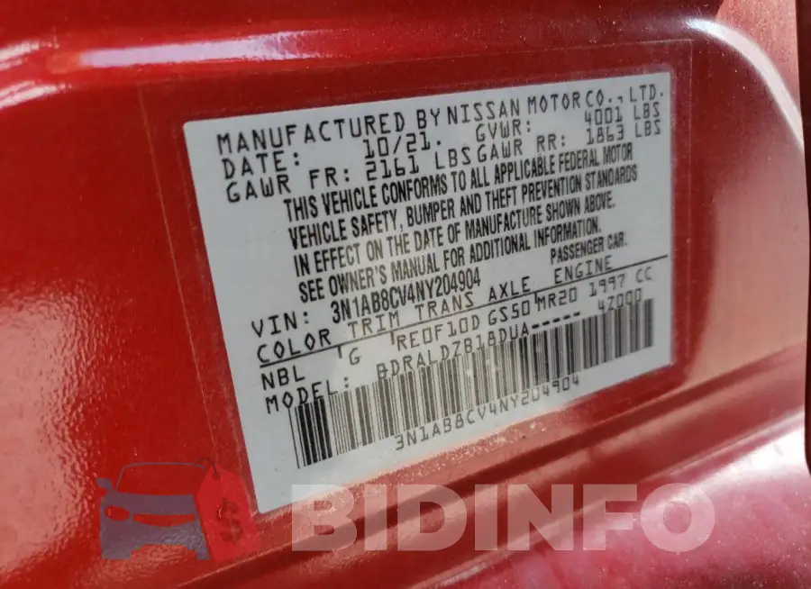 3N1AB8CV4NY204904 Photo# 12
