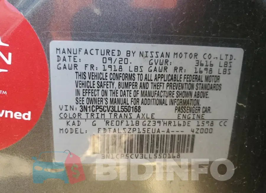 3N1CP5CV3LL550168 Photo# 12