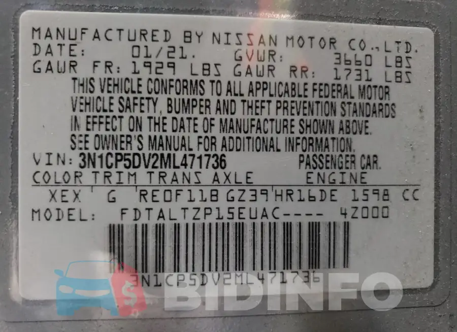 3N1CP5DV2ML471736 Photo# 12