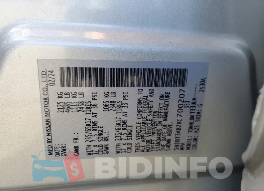 5N1BT3AB2RC700207 Photo# 14