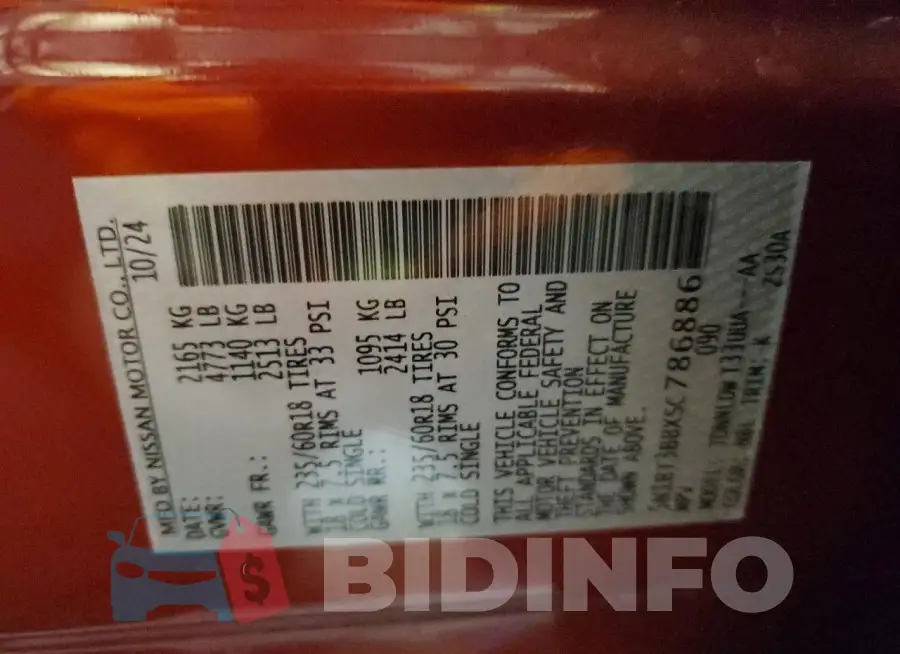 5N1BT3BBXSC786886 Photo# 13