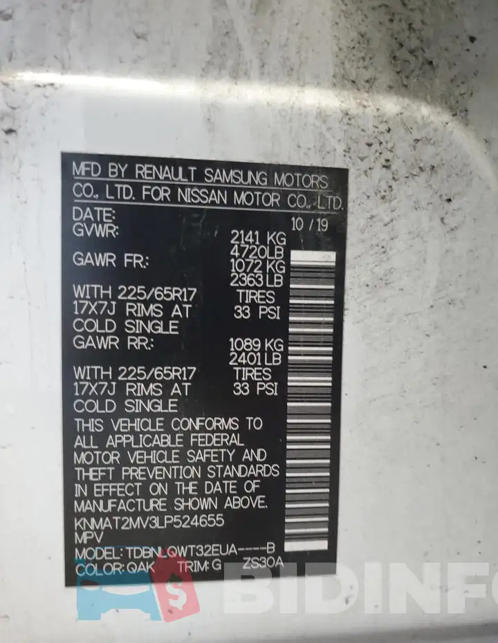 KNMAT2MV3LP524655 Photo# 14