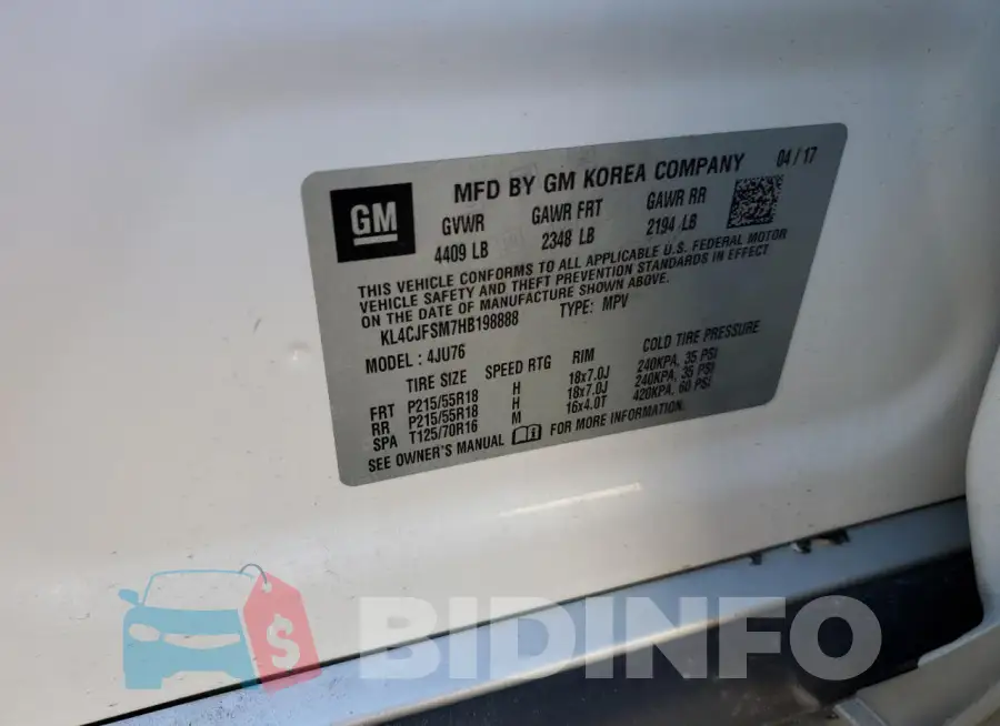 KL4CJFSM7HB198888 Photo# 13