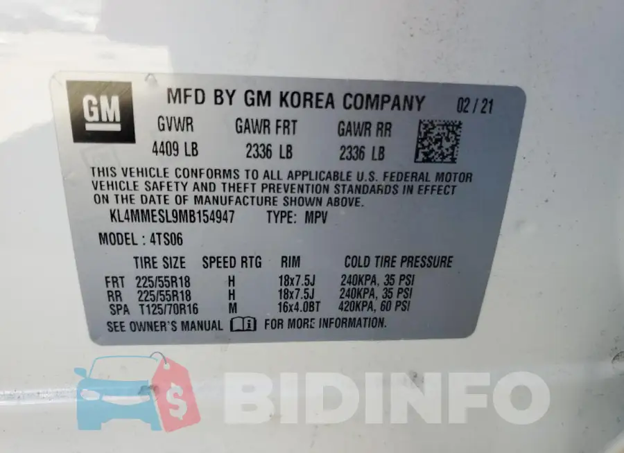 KL4MMESL9MB154947 Photo# 13