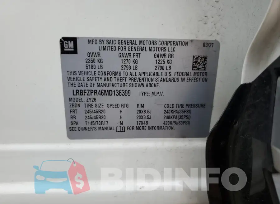 LRBFZPR46MD136399 Photo# 12