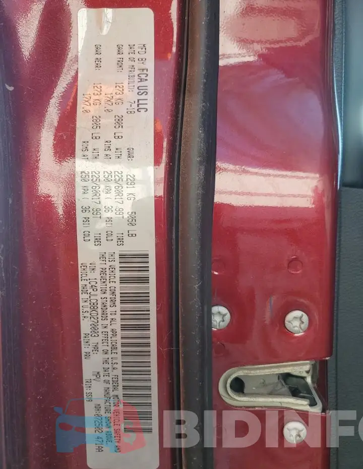 1C4PJLCB8KD270003 Photo# 2