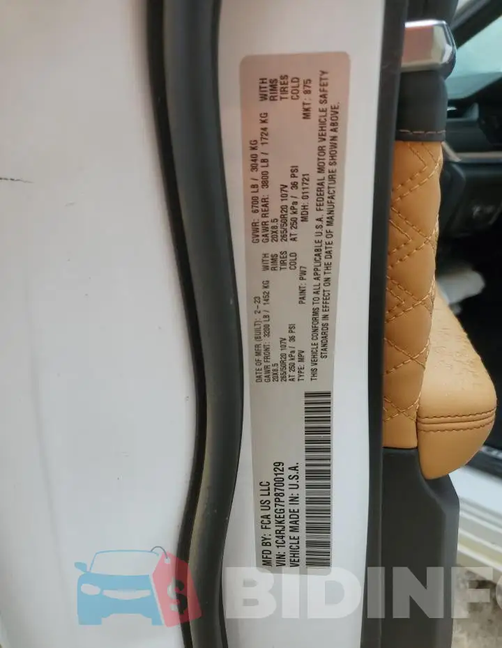 1C4RJKEG7P8700129 Photo# 14