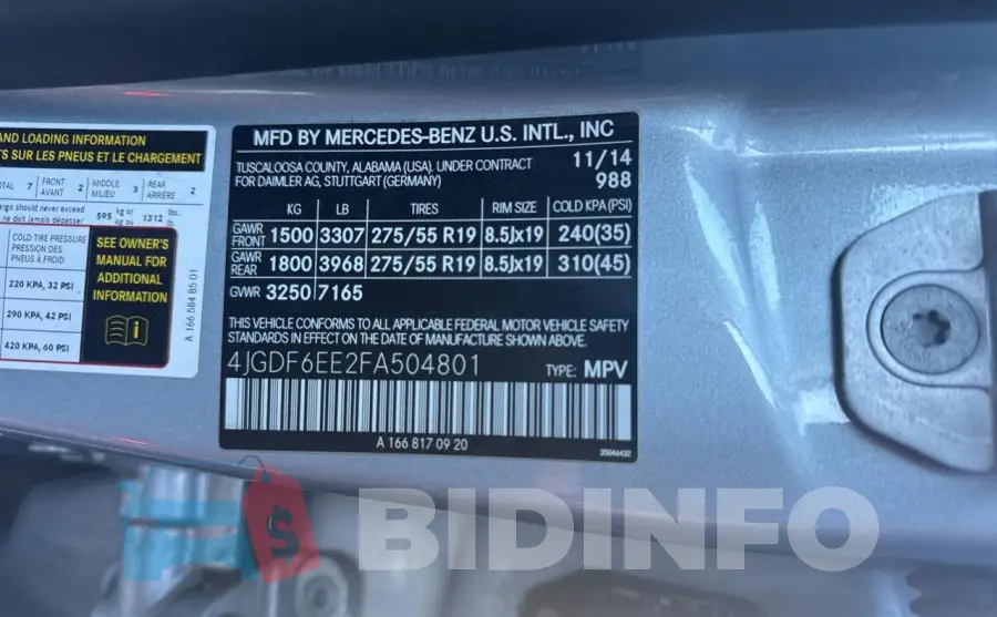 4JGDF6EE2FA504801 Photo# 10