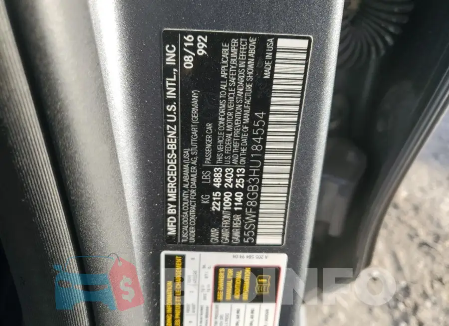 55SWF8GB3HU184554 Photo# 12