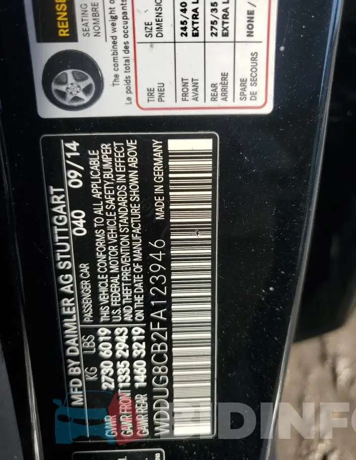 WDDUG8CB2FA123946 Photo# 13
