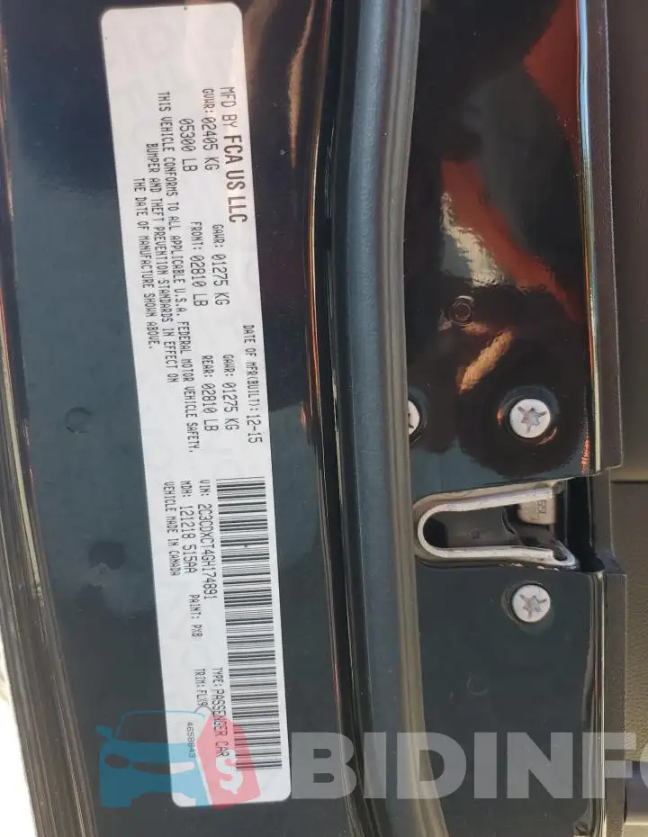2C3CDXCT4GH174891 Photo# 12