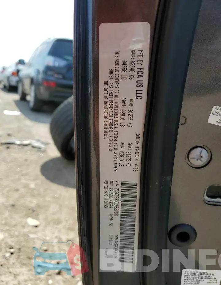 2C3CDZAG5KH620184 Photo# 13