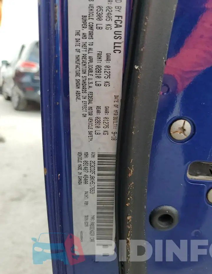 2C3CDZFJ8KH517653 Photo# 13