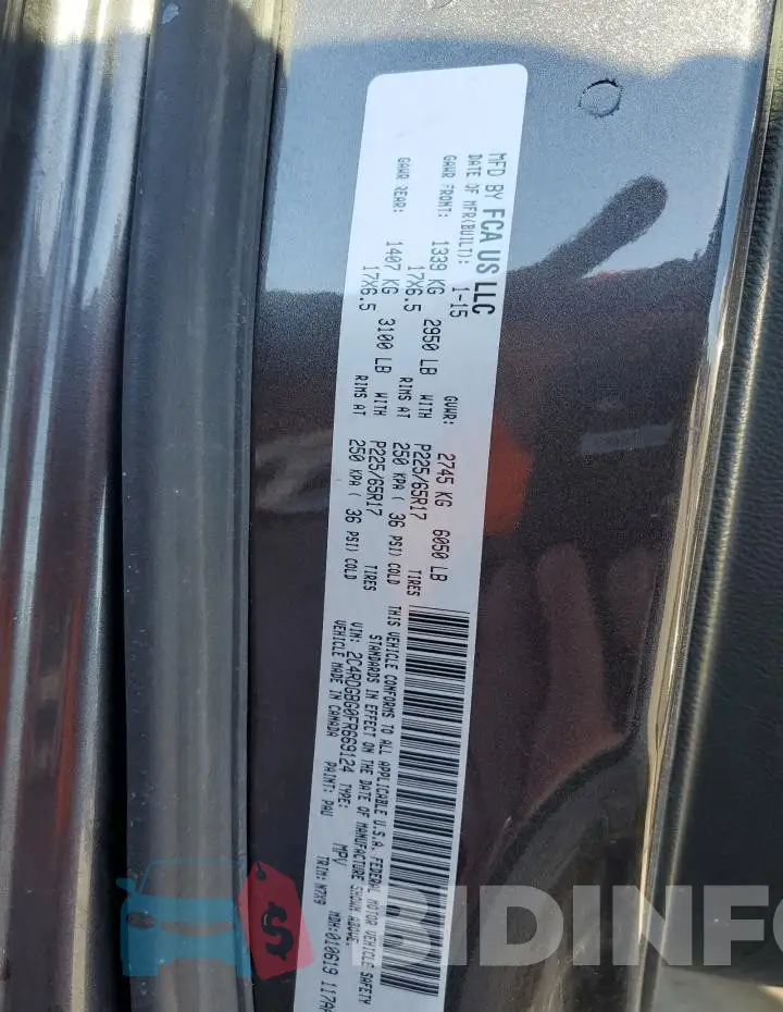 2C4RDGBG0FR669124 Photo# 13