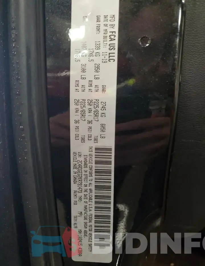 2C4RDGEG2KR791473 Photo# 13