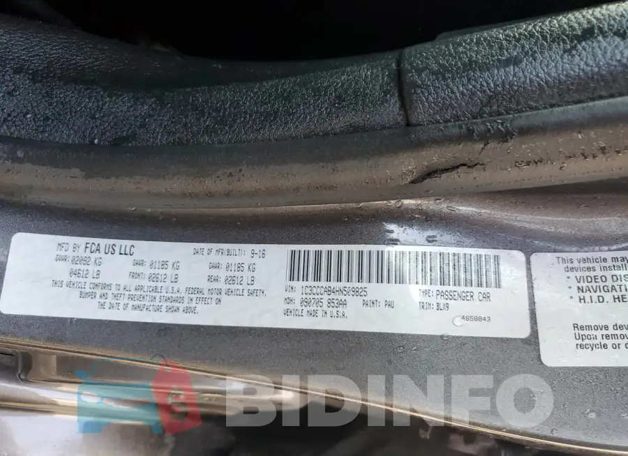 1C3CCCAB4HN509825 Photo# 13