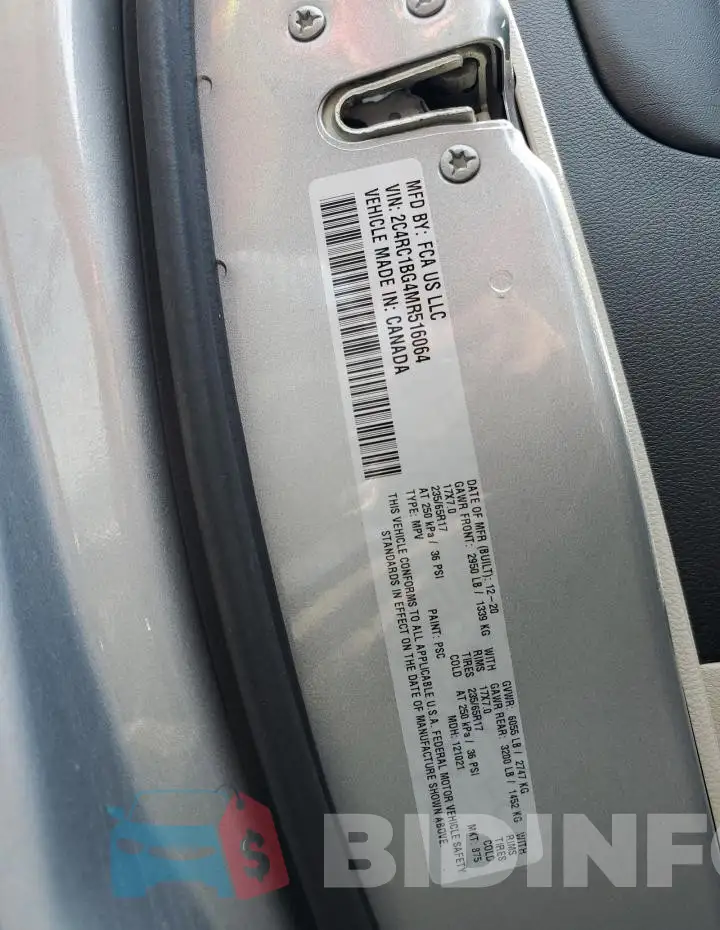 2C4RC1BG4MR516064 Photo# 14