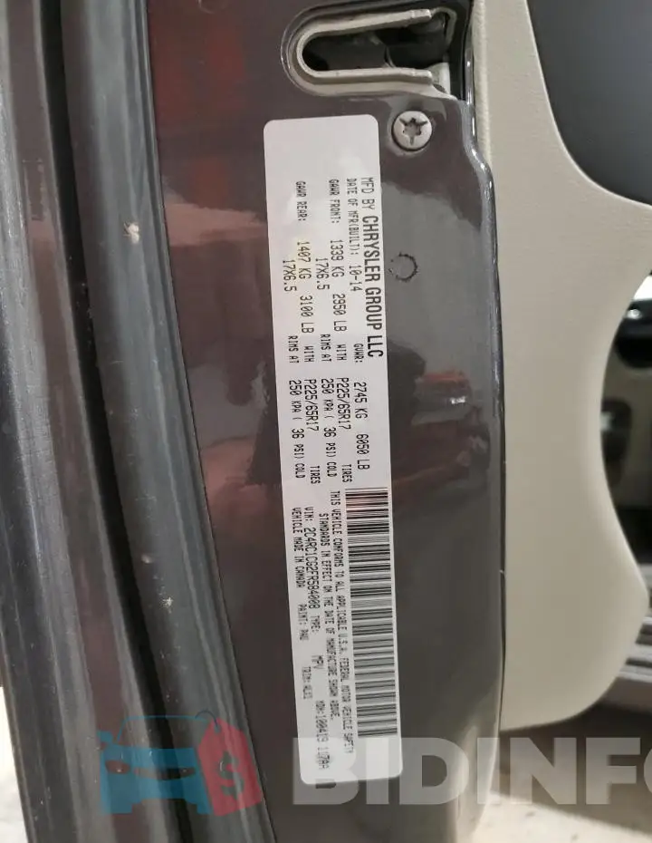 2C4RC1CG2FR584008 Photo# 13