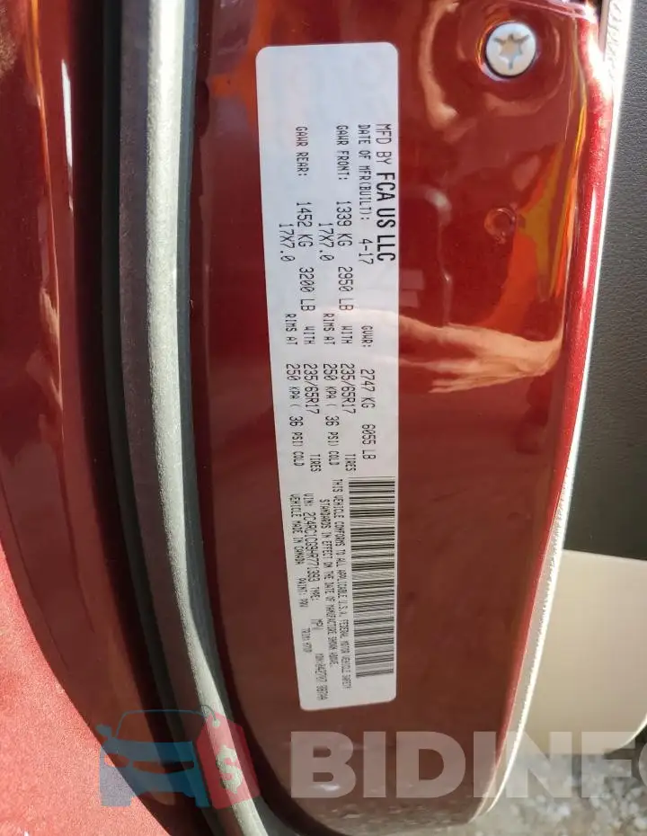 2C4RC1CG9HR771393 Photo# 13