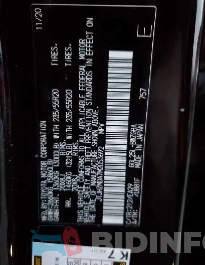 JTJHZMDA7M2053692 Photo# 13