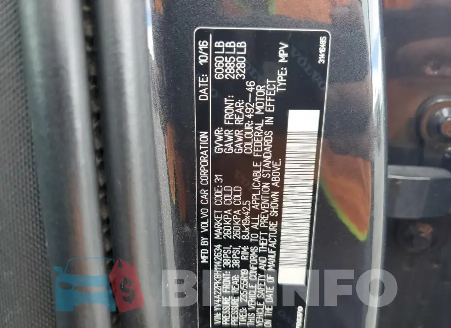 YV4A22PK8H1142634 Photo# 13