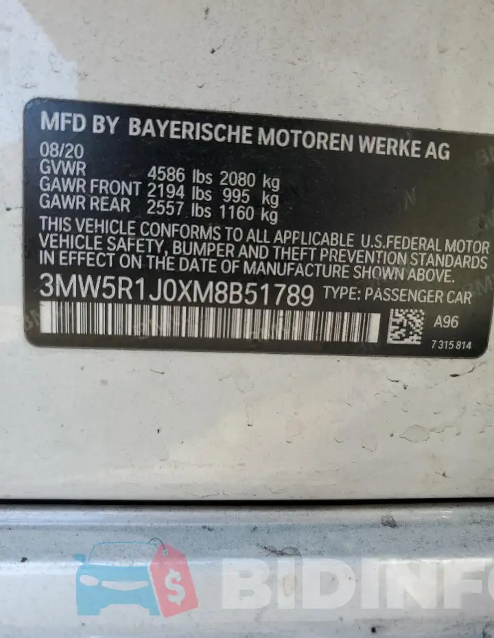 3MW5R1J0XM8B51789 Photo# 12