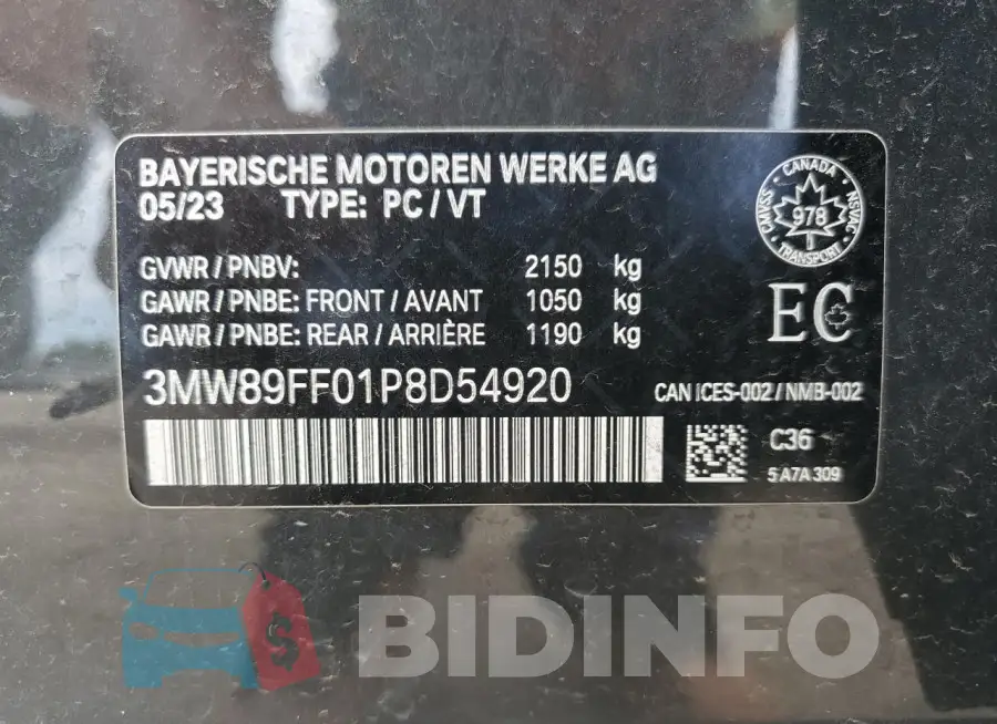 3MW89FF01P8D54920 Photo# 13