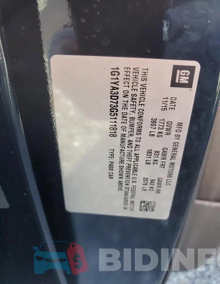 1G1YA3D73G5111818 Photo# 12