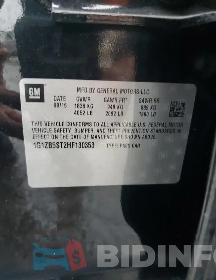 1G1ZB5ST2HF130353 Photo# 12